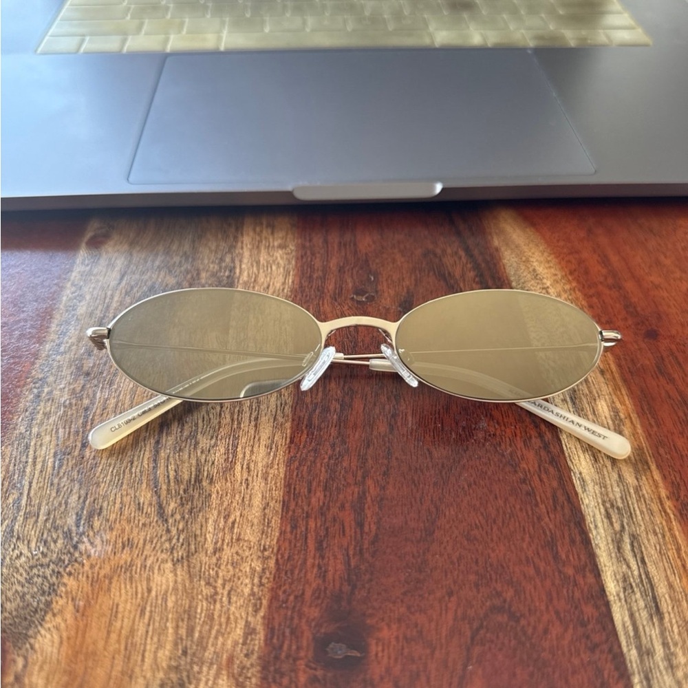 Oval Gold Sunglasses